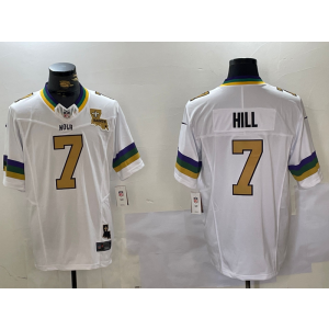 Nike Saints 7 Taysom Hill White Gold F.U.S.E. Vapor Limited Men Jersey Nike Saints 7 Taysom Hill White Gold F.U.S.E. Vapor Limited Men Jersey