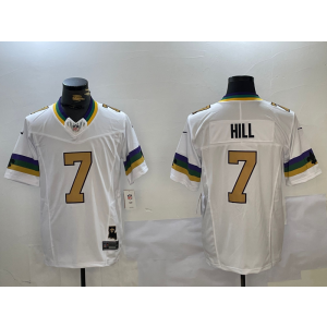 Nike Saints 7 Taysom Hill White Gold F.U.S.E. Vapor Limited Men Jersey Nike Saints 7 Taysom Hill White Gold F.U.S.E. Vapor Limited Men Jersey