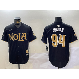 Nike Saints 94 Cameron Jordan Black Vapor Nola Baseball Limited Men Jersey Nike Saints 94 Cameron Jordan Black Vapor Nola Baseball Limited Men Jersey