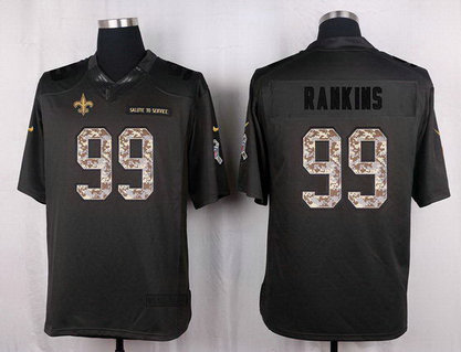 Nike Saints 99 Sheldon Rankins Anthracite Salute To Service Limited Men's Jersey Nike Saints 99 Sheldon Rankins Anthracite Salute To Service Limited Men's Jersey