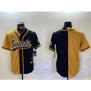 Nike Saints Blank Gold Black Split Vapor Baseball Limited Men Jersey Nike Saints Blank Gold Black Split Vapor Baseball Limited Men Jersey