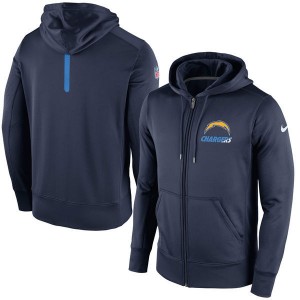 Nike San Diego Chargers Navy Blue Sideline Zip Prefermance Hoodie Nike San Diego Chargers Navy Blue Sideline Zip Prefermance Hoodie