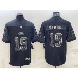 Nike San Francisco 49ers 19 Deebo Samuel Black Reflective Vapor Limited Men Jersey Nike San Francisco 49ers 19 Deebo Samuel Black Reflective Vapor Limited Men Jersey