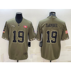 Nike San Francisco 49ers 19 Deebo Samuel Olive 2022 Salute To Service Limited Men Jersey Nike San Francisco 49ers 19 Deebo Samuel Olive 2022 Salute To Service Limited Men Jersey