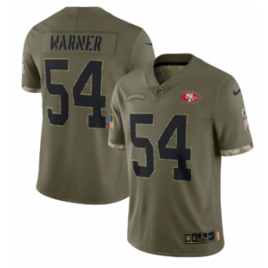 Nike San Francisco 49ers 54 Fred Warner Olive 2022 Salute To Service Limited Men Jersey Nike San Francisco 49ers 54 Fred Warner Olive 2022 Salute To Service Limited Men Jersey