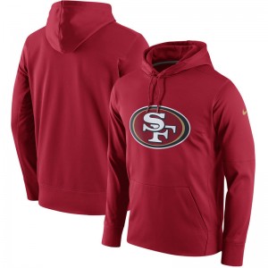 Nike San Francisco 49ers Scarlet Circuit Logo Essential Men Performance Hoodie Nike San Francisco 49ers Scarlet Circuit Logo Essential Men Performance Hoodie
