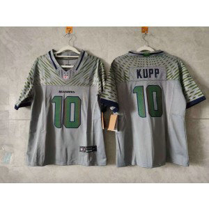Nike Seahawks 10 Cooper Kupp Grey Rivalries F.U.S.E. Vapor Limited Youth Jersey Nike Seahawks 10 Cooper Kupp Grey Rivalries F.U.S.E. Vapor Limited Youth Jersey