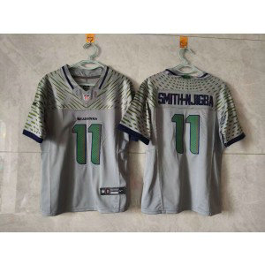 Nike Seahawks 11 Jaxon Smith-Njigba Grey Rivalries F.U.S.E. Vapor Limited Youth Jersey Nike Seahawks 11 Jaxon Smith-Njigba Grey Rivalries F.U.S.E. Vapor Limited Youth Jersey