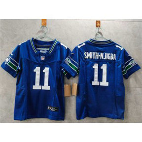Nike Seahawks 11 Jaxon Smith-Njigba Royal F.U.S.E. Vapor Limited Women Jersey(Run Small) Nike Seahawks 11 Jaxon Smith-Njigba Royal F.U.S.E. Vapor Limited Women Jersey(Run Small)