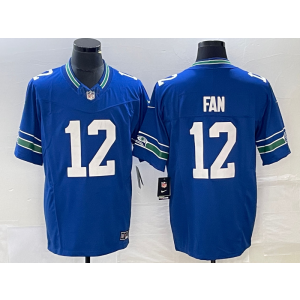 Nike Seahawks 12th Fan Royal 2023 F.U.S.E Vapor Limited Men Jersey