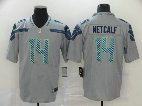 Nike Seahawks 14 D.K. Metcalf Gray Vapor Untouchable Limited Jersey Nike Seahawks 14 D.K. Metcalf Gray Vapor Untouchable Limited Jersey