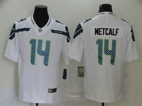 Nike Seahawks 14 D.K. Metcalf White Vapor Untouchable Limited Jersey Nike Seahawks 14 D.K. Metcalf White Vapor Untouchable Limited Jersey