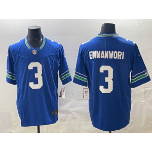 Nike Seahawks 3 Emmanwori Blue F.U.S.E. Vapor Limited Men Jersey Nike Seahawks 3 Emmanwori Blue F.U.S.E. Vapor Limited Men Jersey