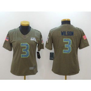Nike Seahawks 3 Russell Wilson Olive 2017 Salute To Service Limited Women Jersey Nike Seahawks 3 Russell Wilson Olive 2017 Salute To Service Limited Women Jersey