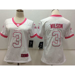 Nike Seahawks 3 Russell Wilson White Pink Women Color Rush Limited Jersey Nike Seahawks 3 Russell Wilson White Pink Women Color Rush Limited Jersey
