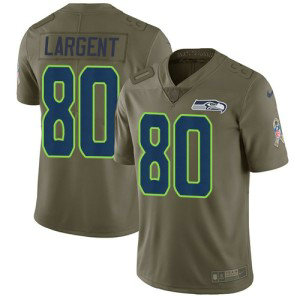 Nike Seahawks 80 Steve Largent Olive Salute To Service Limited Jersey Nike Seahawks 80 Steve Largent Olive Salute To Service Limited Jersey
