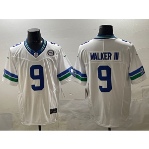 Nike Seahawks 9 Walker III White F.U.S.E. Vapor Limited Men Jersey Nike Seahawks 9 Walker III White F.U.S.E. Vapor Limited Men Jersey