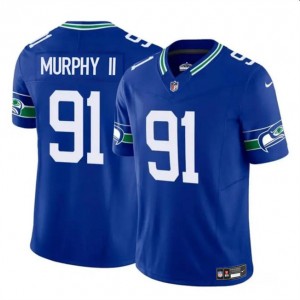 Nike Seahawks 91 Byron Murphy II Royal F.U.S.E. Vapor Limited Men Jersey Nike Seahawks 91 Byron Murphy II Royal F.U.S.E. Vapor Limited Men Jersey