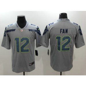Nike Seattle Seahawks 12 Fan Grey Vapor Untouchable Limited Men Jersey Nike Seattle Seahawks 12 Fan Grey Vapor Untouchable Limited Men Jersey