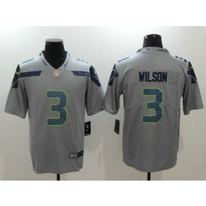 Nike Seattle Seahawks 3 Russell Wilson Grey Vapor Untouchable Limited Men Jersey Nike Seattle Seahawks 3 Russell Wilson Grey Vapor Untouchable Limited Men Jersey