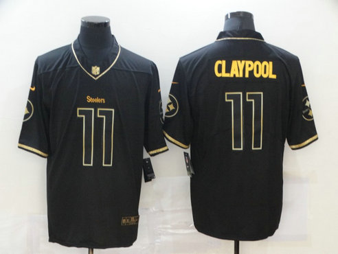 Nike Steelers 11 Chase Claypool Black Gold Vapor Untouchable Limited Jersey Nike Steelers 11 Chase Claypool Black Gold Vapor Untouchable Limited Jersey