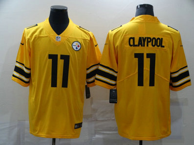Nike Steelers 11 Chase Claypool Yellow Inverted Legend Limited Jersey Nike Steelers 11 Chase Claypool Yellow Inverted Legend Limited Jersey