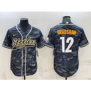 Nike Steelers 12 Terry Bradshaw Camo Vapor Baseball Limited Men Jersey Nike Steelers 12 Terry Bradshaw Camo Vapor Baseball Limited Men Jersey