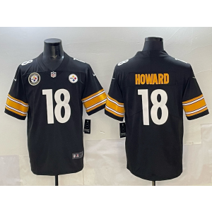 Nike Steelers 18 Howard Black Vapor Limited Men Jersey Nike Steelers 18 Howard Black Vapor Limited Men Jersey
