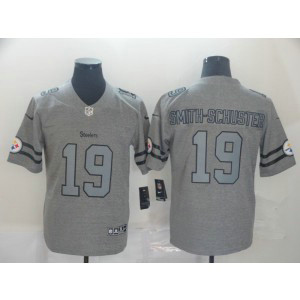 Nike Steelers 19 JuJu Smith-Schuster 2019 Gray Gridiron Gray Vapor Untouchable Limited Men Jersey Nike Steelers 19 JuJu Smith-Schuster 2019 Gray Gridiron Gray Vapor Untouchable Limited Men Jersey