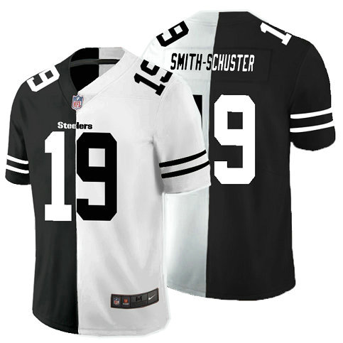 Nike Steelers 19 JuJu-Smith Schuster Black And White Split Vapor Untouchable Limited Jersey Nike Steelers 19 JuJu-Smith Schuster Black And White Split Vapor Untouchable Limited Jersey