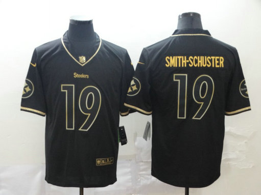 Nike Steelers 19 JuJu Smith-Schuster Black Gold Throwback Vapor Untouchable Limited Jersey Nike Steelers 19 JuJu Smith-Schuster Black Gold Throwback Vapor Untouchable Limited Jersey