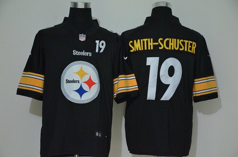 Nike Steelers 19 JuJu-Smith Schuster Black Team Big Logo Number Vapor Untouchable Limited Jersey Nike Steelers 19 JuJu-Smith Schuster Black Team Big Logo Number Vapor Untouchable Limited Jersey