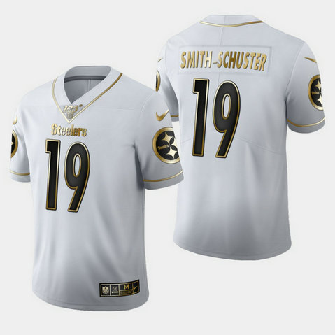 Nike Steelers 19 JuJu Smith-Schuster White 100th Season Vapor Untouchable Limited Jersey Nike Steelers 19 JuJu Smith-Schuster White 100th Season Vapor Untouchable Limited Jersey