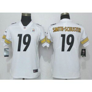 Nike Steelers 19 JuJu Smith-Schuster White Vapor Untouchable Limited Women Jersey Nike Steelers 19 JuJu Smith-Schuster White Vapor Untouchable Limited Women Jersey