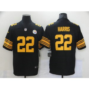 Nike Steelers 22 Najee Harris Black 2021 NFL Draft Color Rush Limited Men Jersey Nike Steelers 22 Najee Harris Black 2021 NFL Draft Color Rush Limited Men Jersey