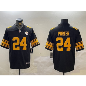 Nike Steelers 24 Joey Porter Black Color Rush Limited Men Jersey Nike Steelers 24 Joey Porter Black Color Rush Limited Men Jersey