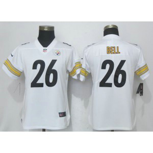 Nike Steelers 26 Le'Veon Bell White Vapor Untouchable Limited Women Jersey Nike Steelers 26 Le'Veon Bell White Vapor Untouchable Limited Women Jersey