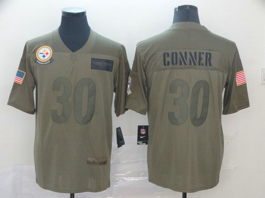Nike Steelers 30 James Conner 2019 Olive Salute To Service Limited Jersey Nike Steelers 30 James Conner 2019 Olive Salute To Service Limited Jersey
