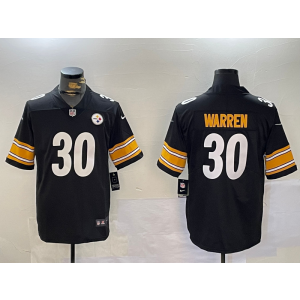 Nike Steelers 30 Jaylen Warren Black Vapor Untouchable Limited Men Jersey Nike Steelers 30 Jaylen Warren Black Vapor Untouchable Limited Men Jersey