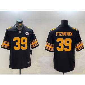 Nike Steelers 39 Minkah Fitzpatrick Black Color Rush Vapor Limited Men Jersey Nike Steelers 39 Minkah Fitzpatrick Black Color Rush Vapor Limited Men Jersey