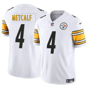 Nike Steelers 4 DK Metcalf White F.U.S.E. Vapor Limited Men Jersey Nike Steelers 4 DK Metcalf White F.U.S.E. Vapor Limited Men Jersey
