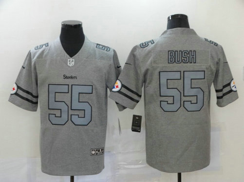 Nike Steelers 55 Devin Bush 2019 Gray Gridiron Gray Vapor Untouchable Limited Jersey Nike Steelers 55 Devin Bush 2019 Gray Gridiron Gray Vapor Untouchable Limited Jersey