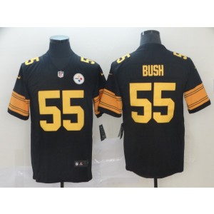 Nike Steelers 55 Devin Bush Black 2019 NFL Draft Color Rush Limited Men Jersey Nike Steelers 55 Devin Bush Black 2019 NFL Draft Color Rush Limited Men Jersey