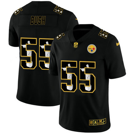 Nike Steelers 55 Devin Bush Black Jesus Faith Edition Limited Jersey Nike Steelers 55 Devin Bush Black Jesus Faith Edition Limited Jersey