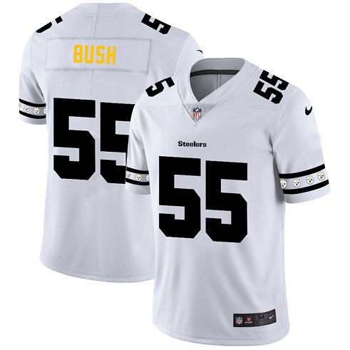 Nike Steelers 55 Devin Bush White Team Logos Fashion Vapor Limited Jersey Nike Steelers 55 Devin Bush White Team Logos Fashion Vapor Limited Jersey