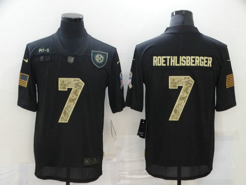 Nike Steelers 7 Ben Roethlisberger Black Camo 2020 Salute To Service Limited Jersey Nike Steelers 7 Ben Roethlisberger Black Camo 2020 Salute To Service Limited Jersey