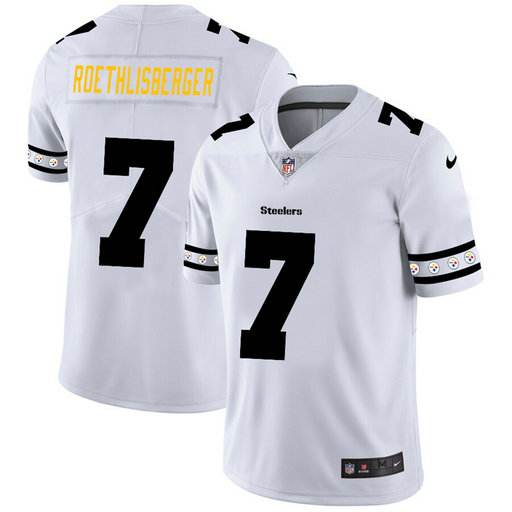 Nike Steelers 7 Ben Roethlisberger White Team Logos Fashion Vapor Limited Jersey Nike Steelers 7 Ben Roethlisberger White Team Logos Fashion Vapor Limited Jersey