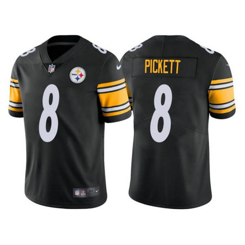 Nike Steelers 8 Kenny Pickett Black 2022 NFL Draft Vapor Untouchable Limited Jersey Nike Steelers 8 Kenny Pickett Black 2022 NFL Draft Vapor Untouchable Limited Jersey