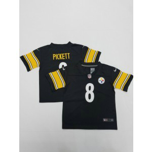 Nike Steelers 8 Kenny Pickett Black Toddler jersey Nike Steelers 8 Kenny Pickett Black Toddler jersey