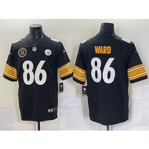 Nike Steelers 86 Ward Black Vapor Limited Men Jersey Nike Steelers 86 Ward Black Vapor Limited Men Jersey